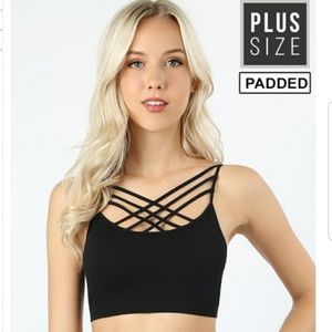 Boutique Front-Caged Bralettes